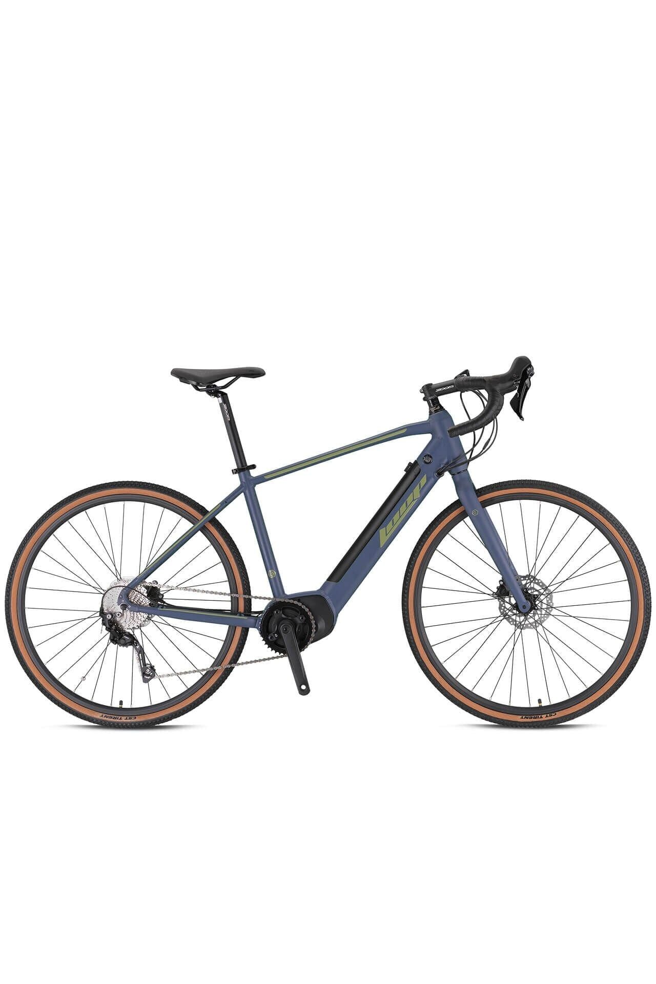 POTENZA - 28'' - Gravel 18.5' - 10 Vites - Elektrikli - Mat Gri-Yeşil/Mat Füme